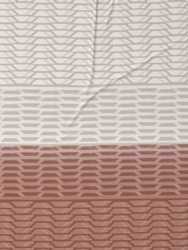 Decor Linear Fade Cinnamon Stick Double Bed Sheet Set