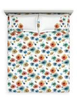 Decor Garden Spot Burnt Ochre Radiance Double Bed Sheet Set
