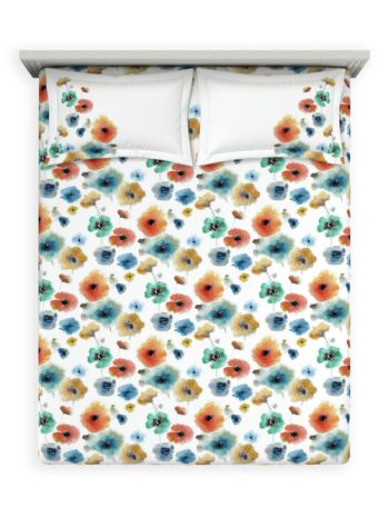 Decor Garden Spot Burnt Ochre Radiance Double Bed Sheet Set