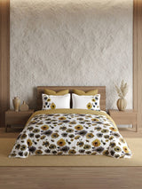 Decor Garden Spot Mustard Gold Double Bed Sheet Set
