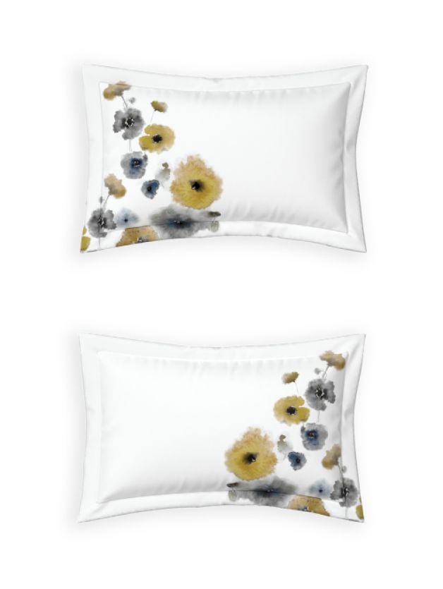 Decor Garden Spot Mustard Gold Double Bed Sheet Set