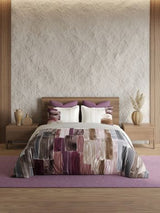 Decor Skyline Mauve Mist Radiance Double Bed Sheet Set