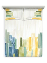 Decor Skyline Teal Blue Radiance Double Bed Sheet Set