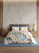 Decor Canvas Play Pastel Turquoise Radiance Double Bed Sheet Set