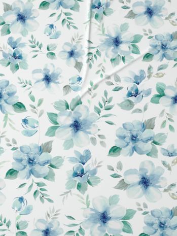 Decor Floral Veil Blue Topaz Radiance Double Bed Sheet Set