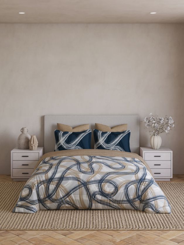 Decor Eternium Pearl Blue Maxima Double Bed Sheet Set