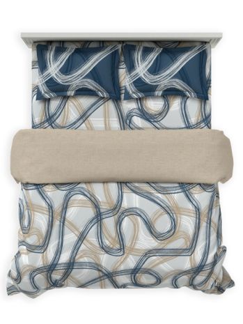 Decor Eternium Pearl Blue Maxima Double Bed Sheet Set