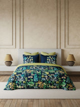 Decor Camellia Galaxy Blue Double Bed In a Beg