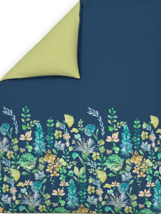 Decor Camellia Galaxy Blue Double Bed In a Beg