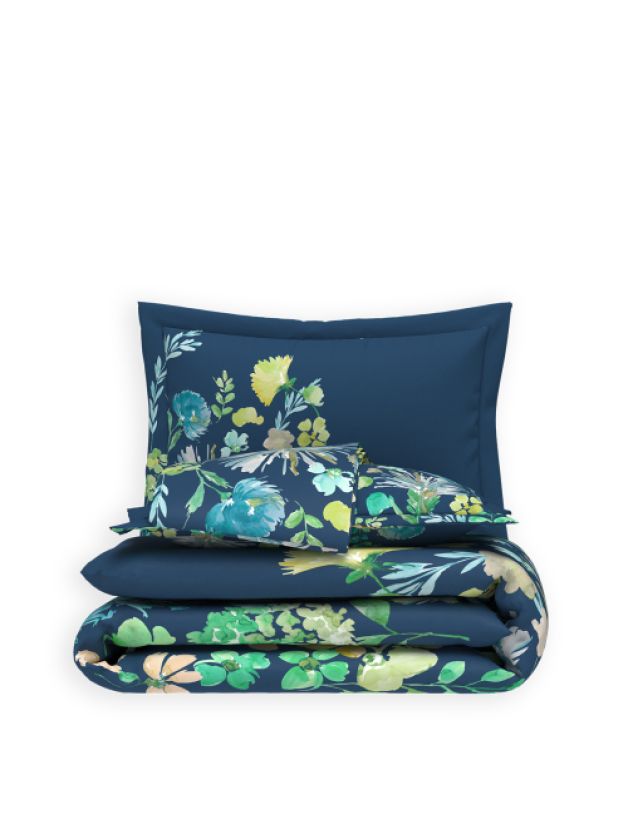 Decor Camellia Galaxy Blue Double Bed In a Beg
