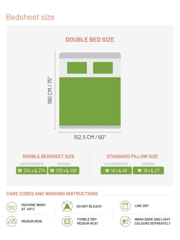 Decor Camellia Galaxy Blue Double Bed In a Beg