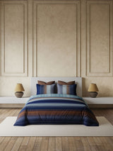 Decor Linear Muse Twilight Blue Double Bed In a Beg