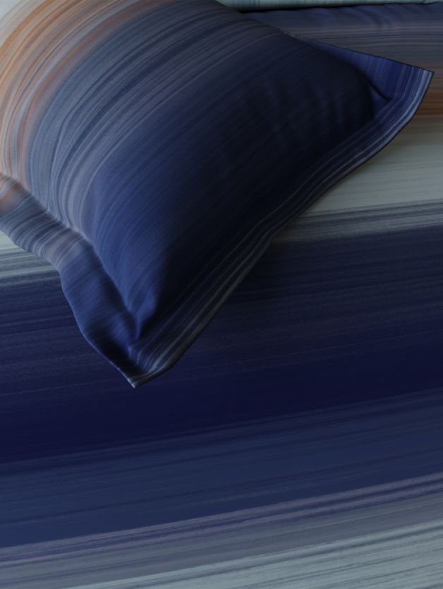 Decor Linear Muse Twilight Blue Double Bed In a Beg