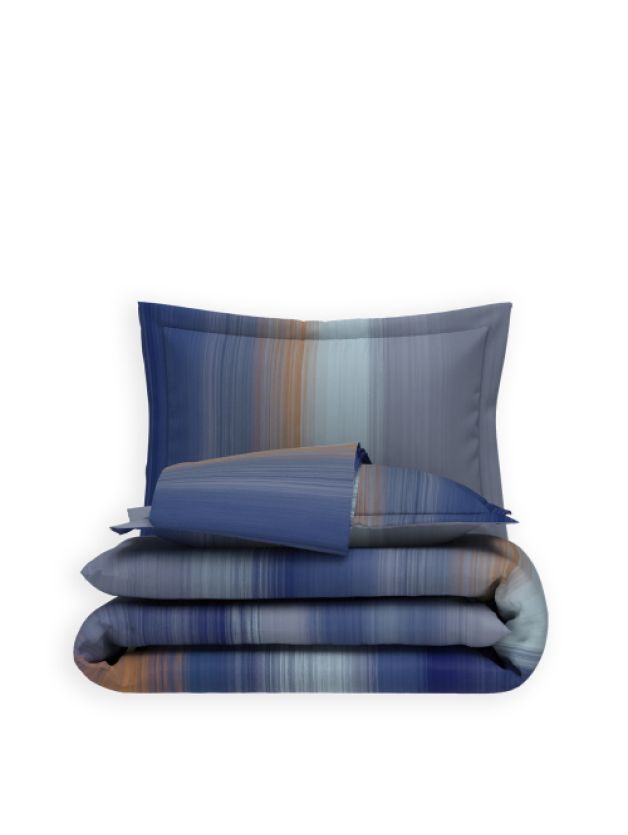 Decor Linear Muse Twilight Blue Double Bed In a Beg