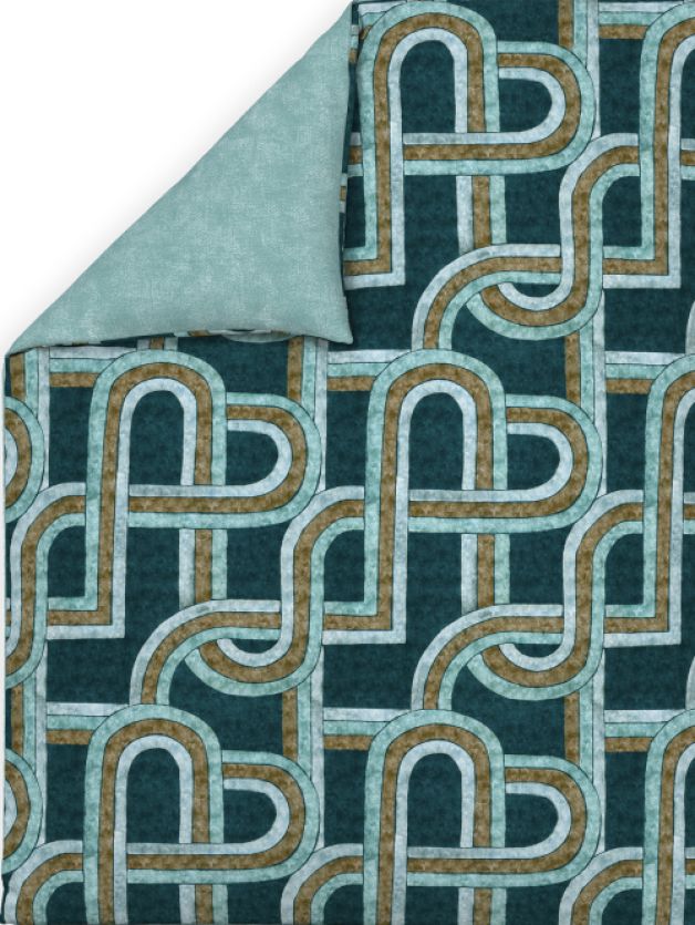 Decor Enora Deep Teal Double Bed In a Bag