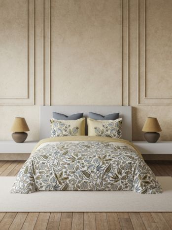 Decor Sylva Reed Yellow Primary Double Dohar