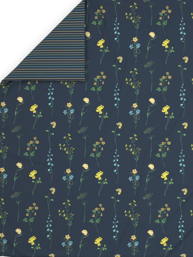 Decor Bloomie Navy Single Dohar