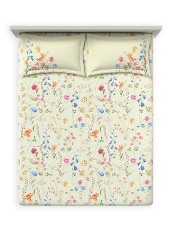 Decor Bloomie Sweet Cream Primary King Fitted Sheet Set