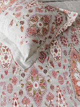 Decor Ethnic Edit Silver Primary King Fitted Sheet Set