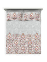 Decor Ethnic Edit Silver Primary King Fitted Sheet Set