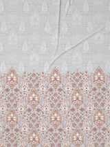 Decor Ethnic Edit Silver Primary King Fitted Sheet Set