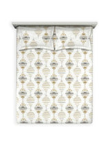 Decor Gracium Mustard Vega Double Bed Sheet Set