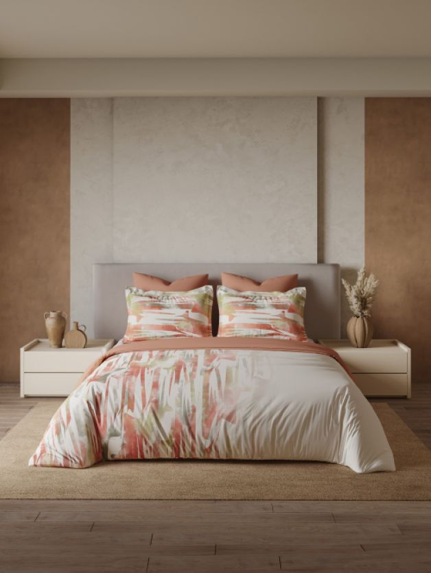 Decor Urbanex Cadmium Orange Vega Single Bed Sheet Set