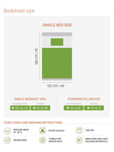 Decor Urbanex Cadmium Orange Vega Single Bed Sheet Set
