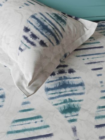 Decor Gracium Storm Blue Vega Single Bed Sheet Set