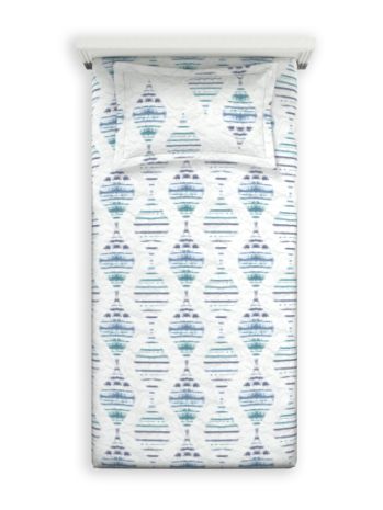 Decor Gracium Storm Blue Vega Single Bed Sheet Set
