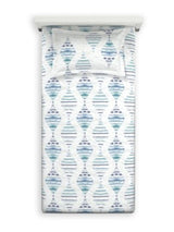 Decor Gracium Storm Blue Vega Single Bed Sheet Set