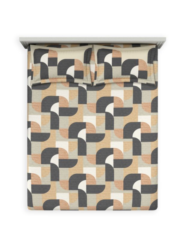 Decor Tesella Almond Double Bed Sheet Set