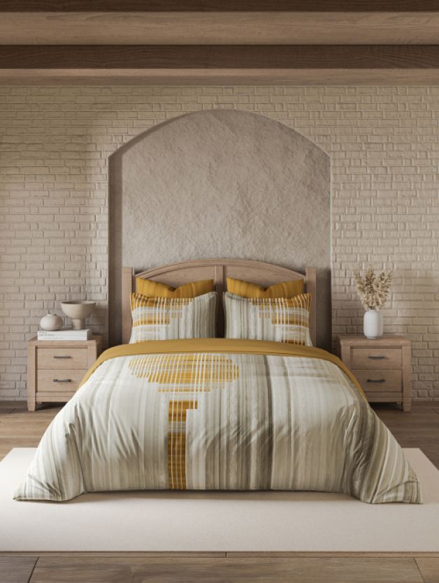 Decor Elitex Honey Gold Double Bed Sheet set