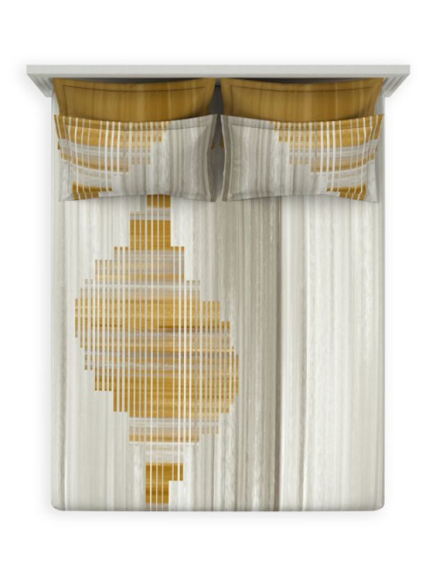Decor Elitex Honey Gold Double Bed Sheet set