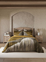 Decor Aurel Mustard Riverdale Double Bed Sheet Set