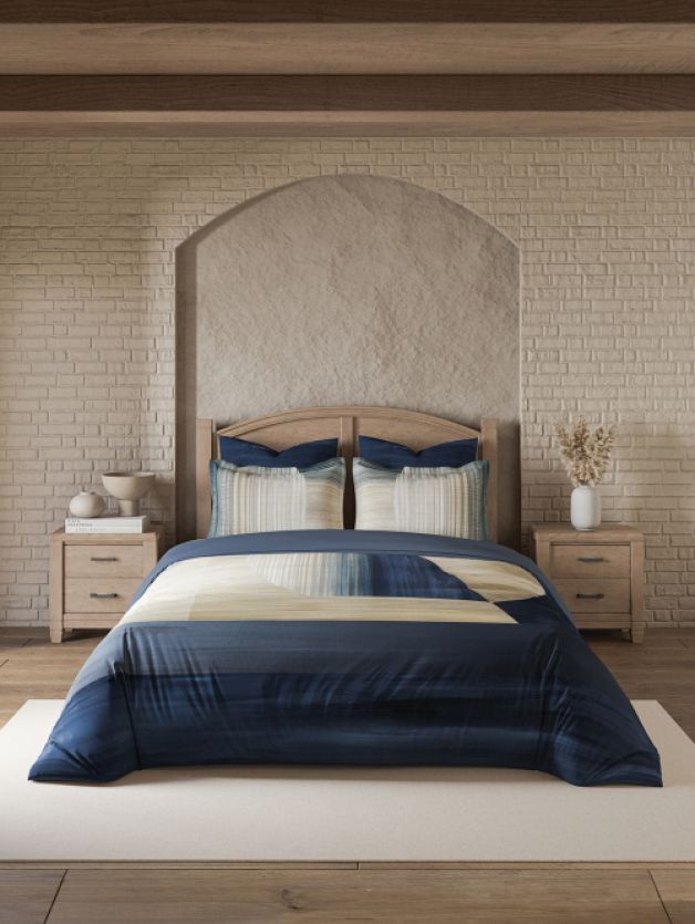 Decor Novae Galaxy Blue Riverdale Double Bed Sheet Set