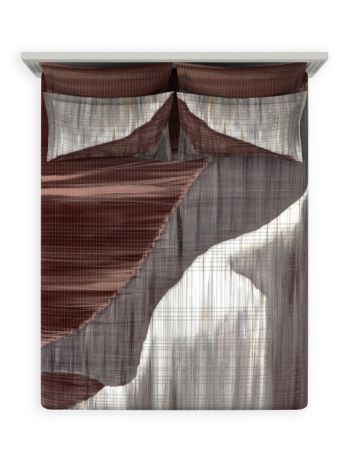 Decor Prestique Fired Brick Riverdale Double Bed Sheet Set