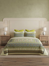 Decor Mridu Jaal Lentil-sprout Double Bed Sheet Set