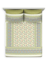 Decor Mridu Jaal Lentil-sprout Double Bed Sheet Set