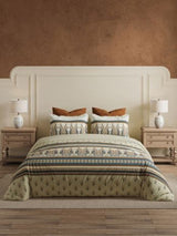 Decor Kalika Frozen Dew Jamdani Double Bed Sheet Set