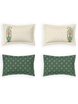 Decor Kusumit Olive Branch Jamdani Double Bed Sheet Set