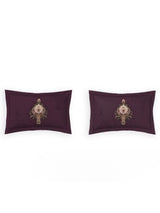 Decor Shahi Jaal Forest Plum Sanganeri Double Bed Sheet Set