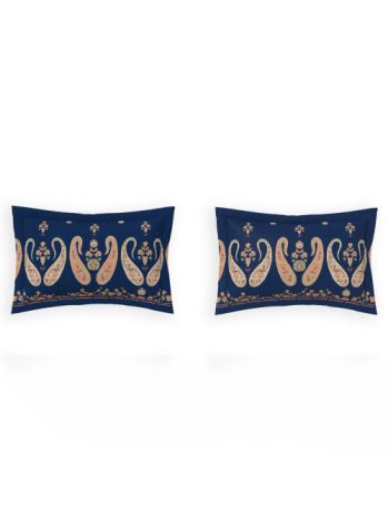 Decor Neel Mehfil Roayl Indigo Sanganeri Double Bed Sheet Set