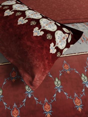 Decor Mehrab Madder Clay Sanganeri Double Bed Sheet Set