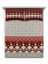 Decor Mehrab Madder Clay Sanganeri Double Bed Sheet Set