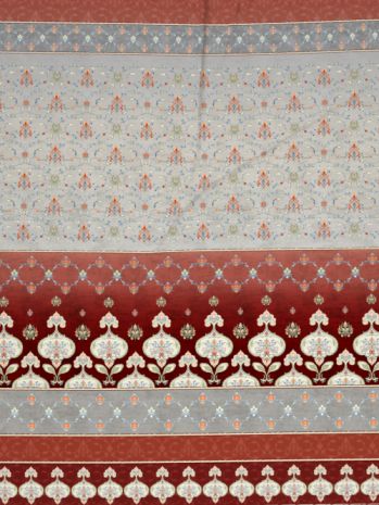 Decor Mehrab Madder Clay Sanganeri Double Bed Sheet Set