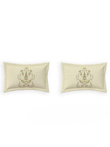 Decor Jharokha Bagh Silk Blush Sanganeri Double Bed Sheet Set
