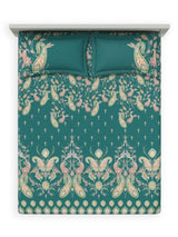 Decor  Gulnaar Imperial Teal Double Bed Sheet Set