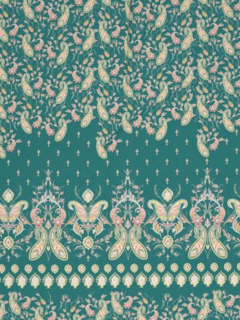 Decor  Gulnaar Imperial Teal Double Bed Sheet Set