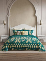 Decor Gulnaar Imperial Teal Sanganeri Double Bedding